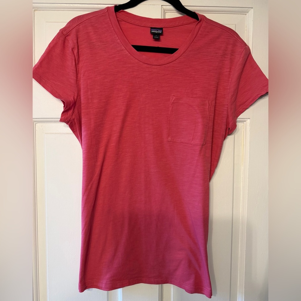 Patagonia Raspberry Pink Short-Sleeve Pocket Tee